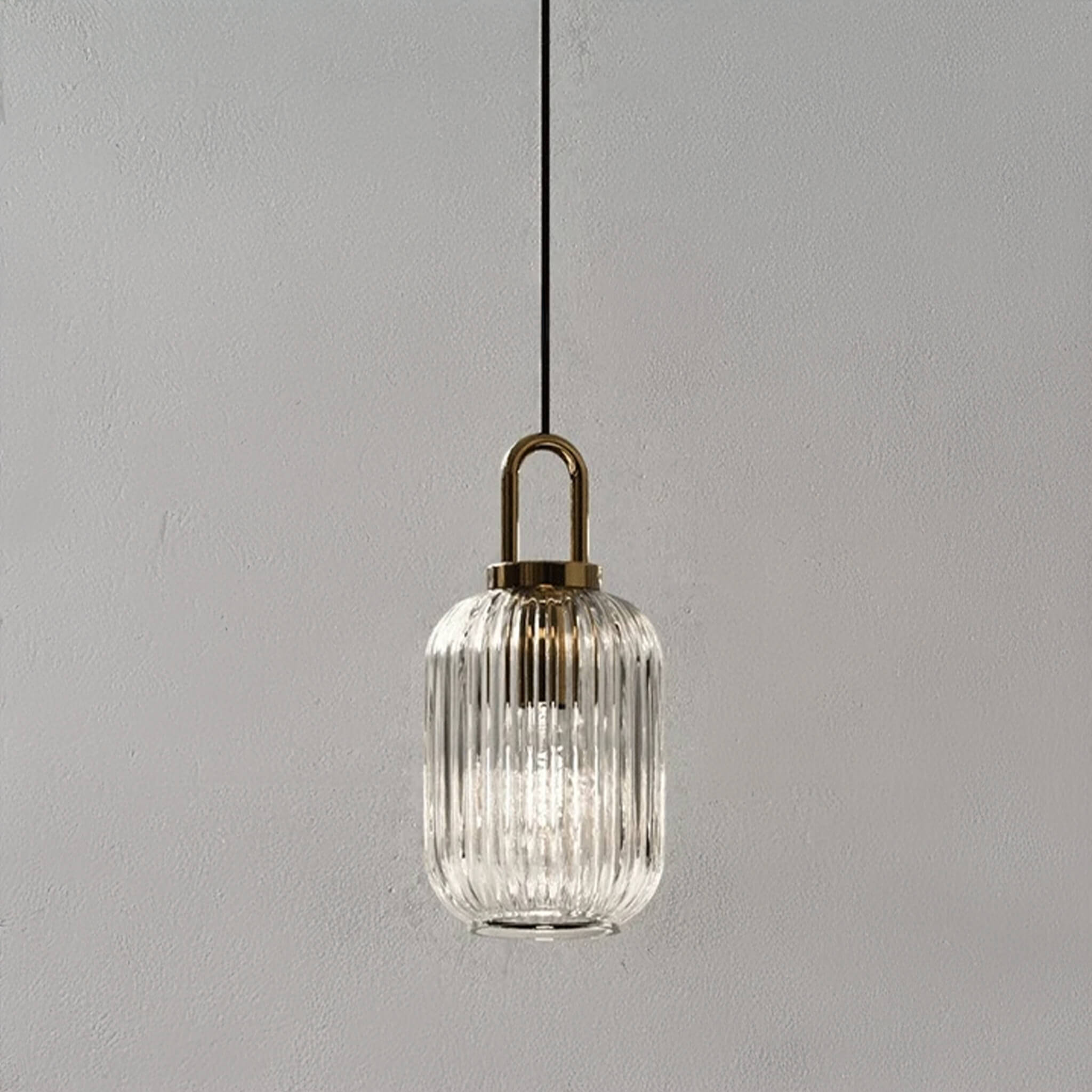 Italian Glass Ceiling Pendants • Clear • 2 - Pack - Ceiling Light - Haus of Interiors