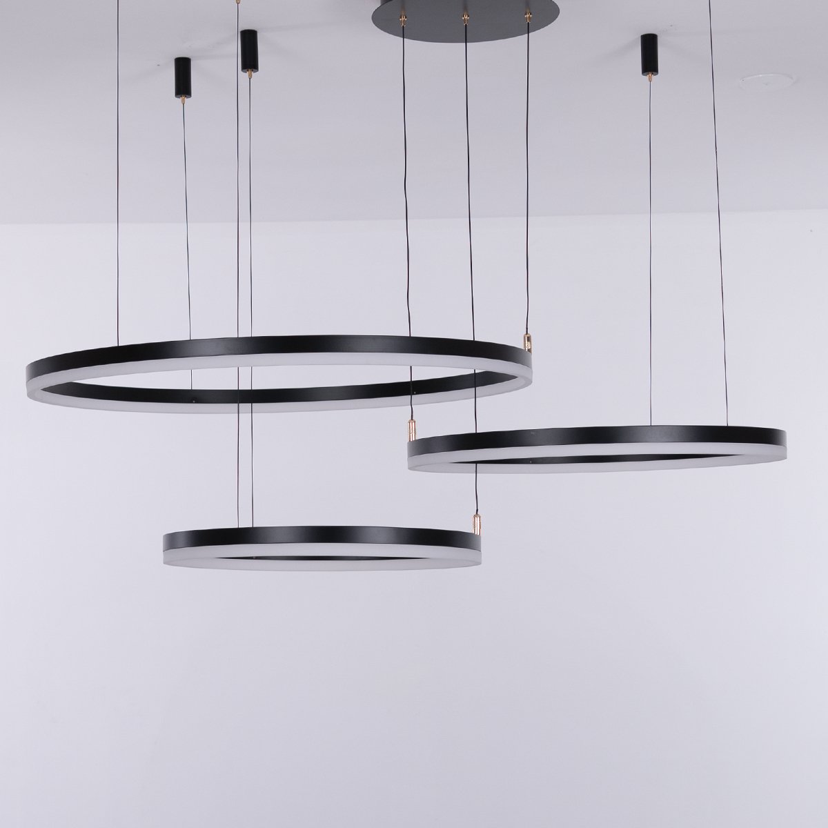 Nordic Ceiling Light Rings • Black - Chandelier - Haus of Interiors