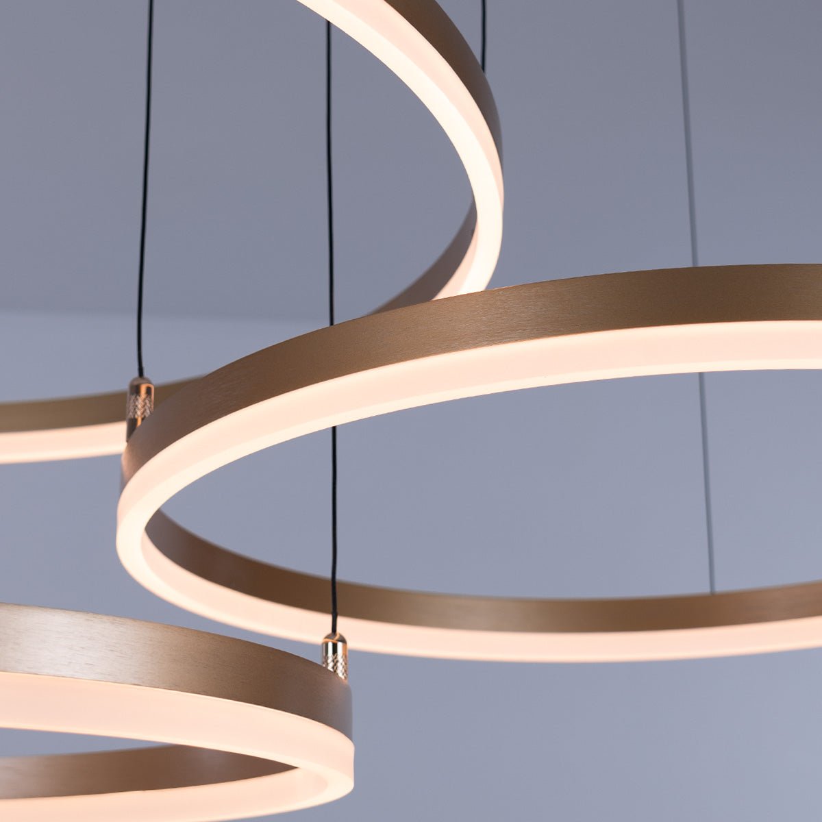 Nordic Rings Ceiling Light • Gold - Chandelier - Haus of Interiors