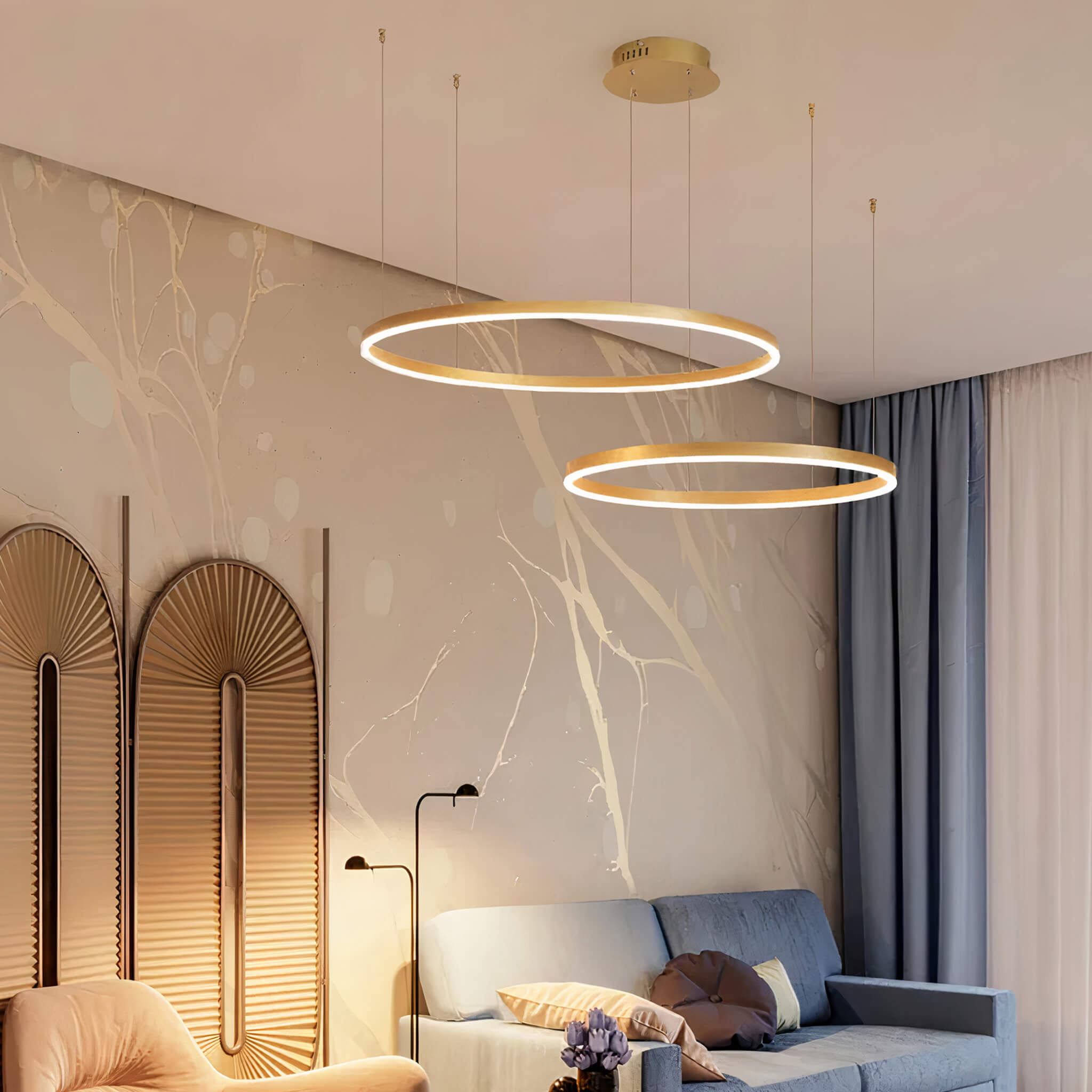 Nordic Rings • Gold • 50CM + 60CM + 80CM + 100CM - Warehouse Sale - Chandelier - Haus of Interiors