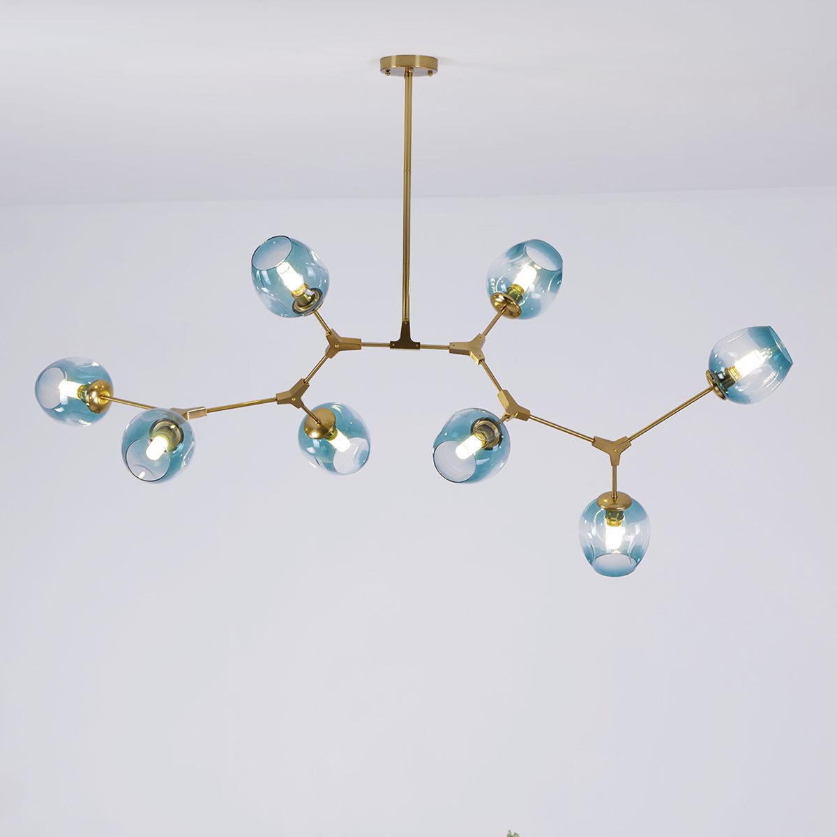 Retro Loft Ceiling Chandelier • Gold - Haus of Interiors