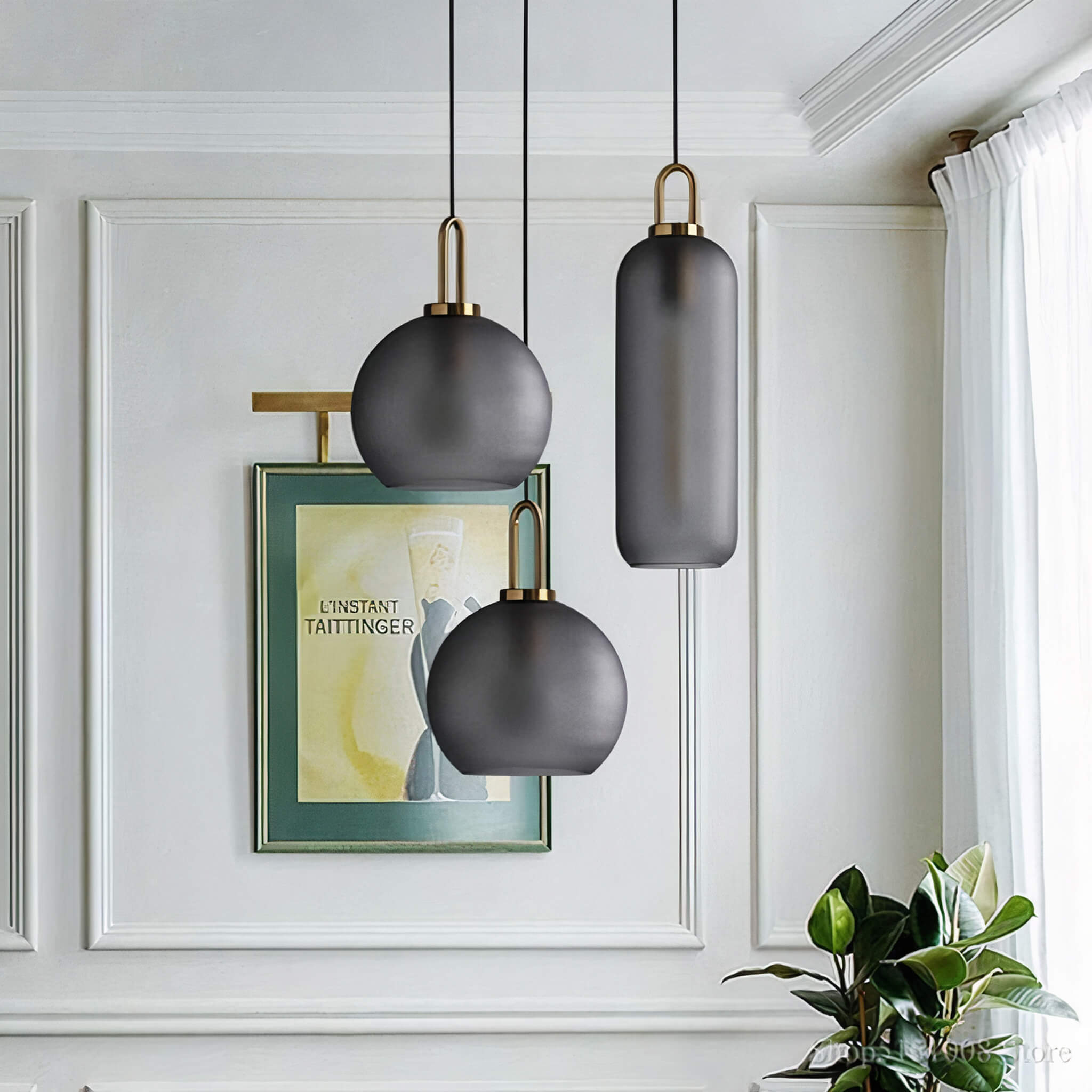 Smoked Loft Ceiling Pendants - Haus of Interiors