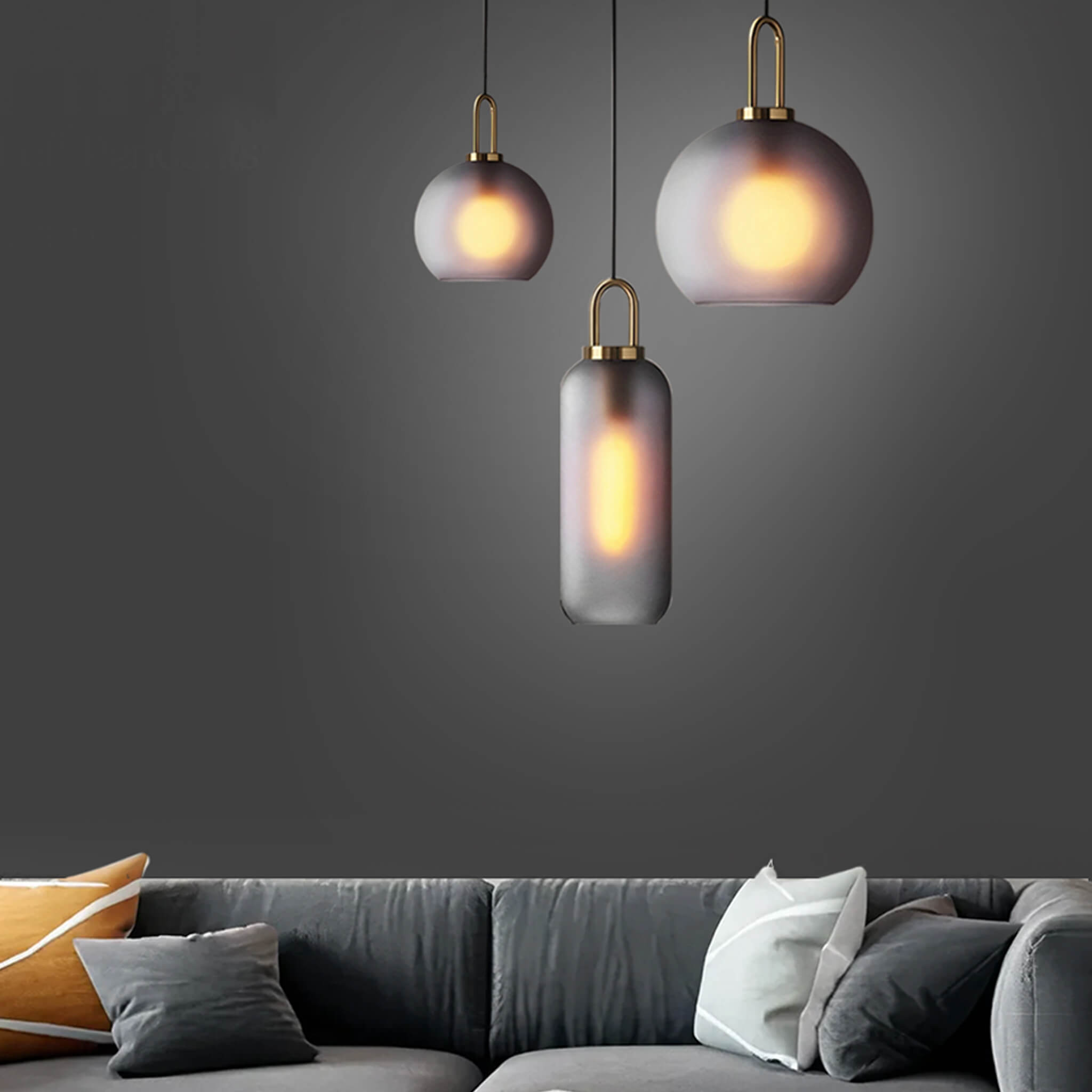 Smoked Loft Ceiling Pendants - Haus of Interiors