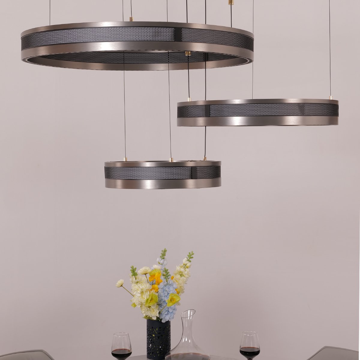 Titan Rings Chandelier - Ceiling Light - Haus of Interiors